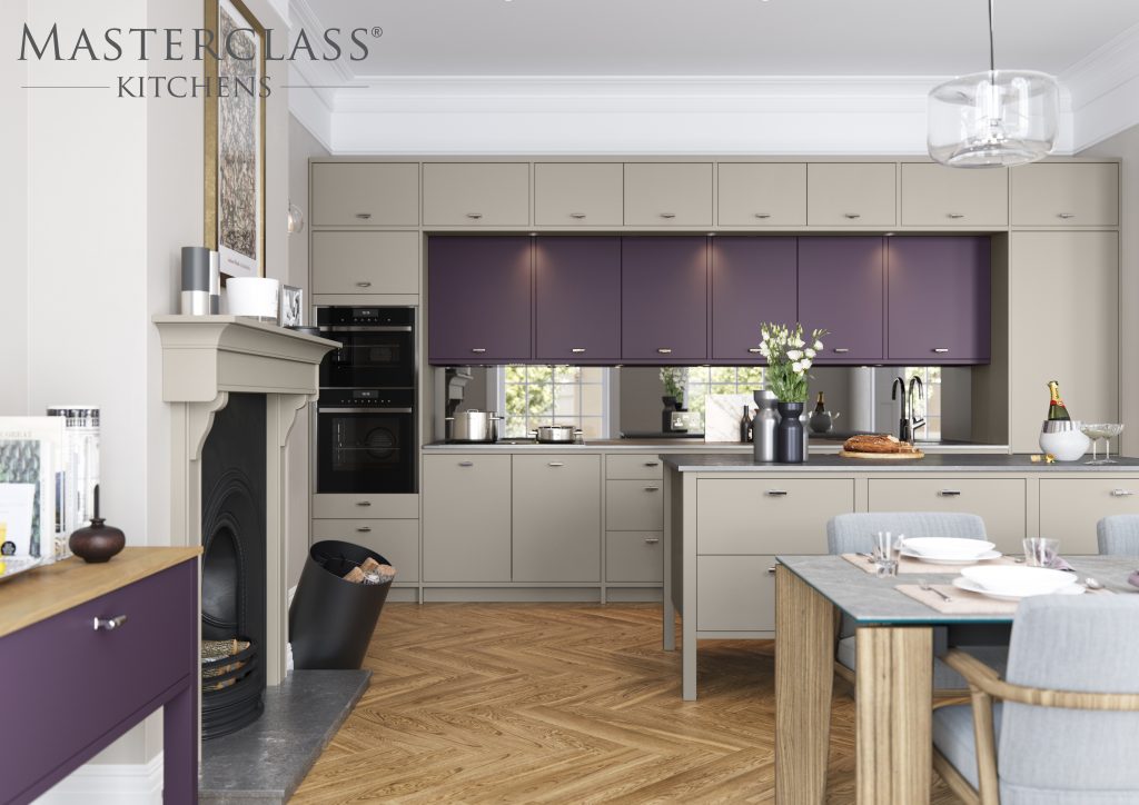 Hampton Silk Painted Modern Kitchen. Hampton is simple yet striking - it creates a beautifully flowing modern design with clean lines and bold colours. Hampton’s silk painted finish is perfect for homes that have a touch more time to care for their kitchen. Part of our Timeless Collection. Features our innovative cabinet as standard Available with The Signature Collection of storage Constructed using FSC® certified wood Lifetime Guarantee on Blum Hinges
