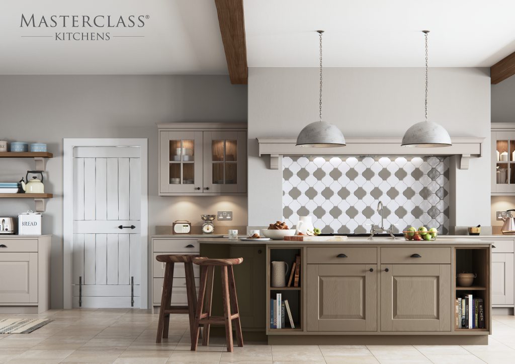 Masterclass Classic Kitchens Carnegie Grained Painted Traditional Kitchen. Our Carnegie range is the ultimate classic Ash kitchen with optional pilasters, mantle and canopy for that traditional kitchen design. Part of our Timeless Collection. Features our innovative cabinet as standard Available with The Signature Collection of storage Constructed using FSC® certified wood Lifetime Guarantee on Blum Hinges