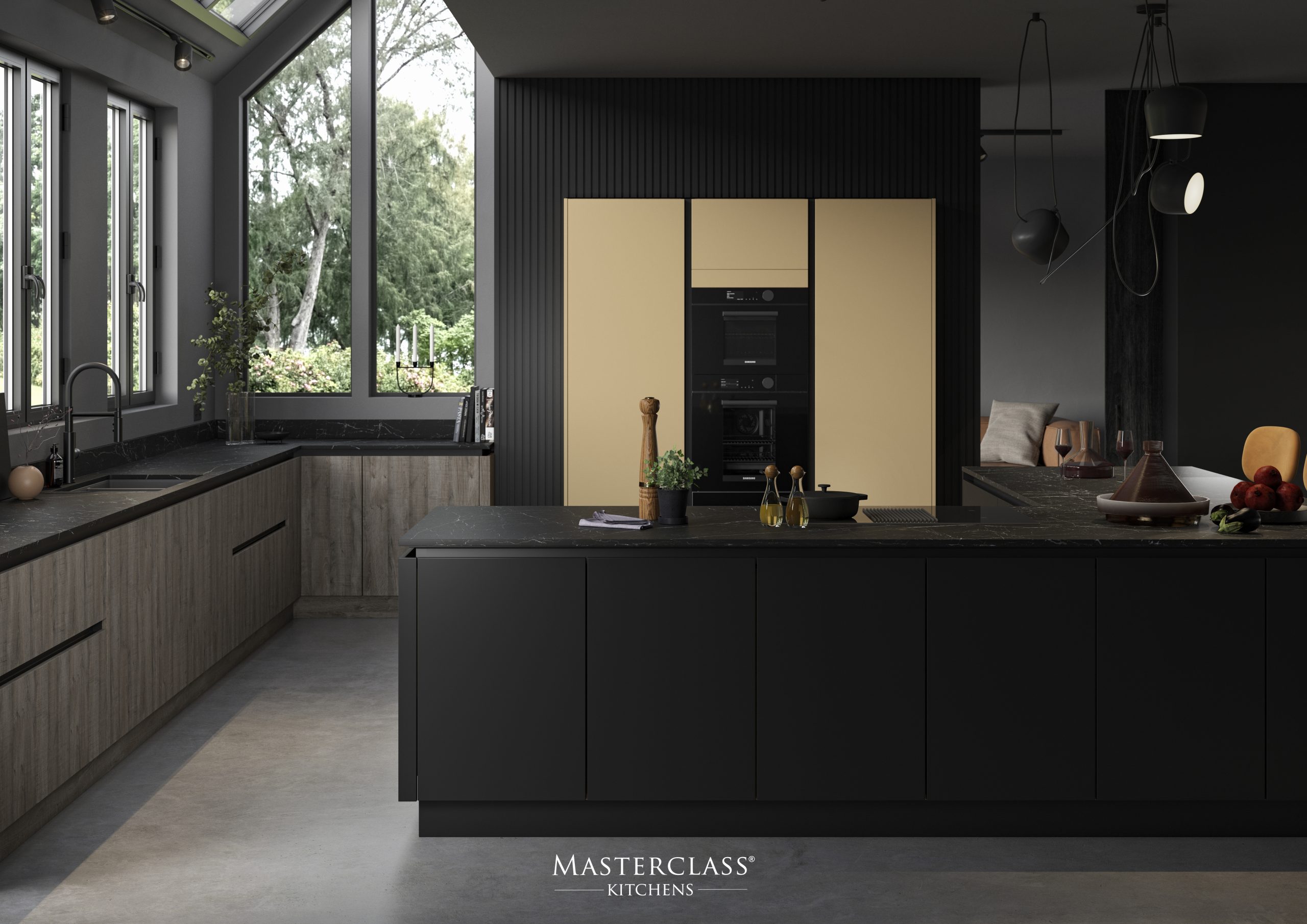 Amalfi H Line Silk Lacquered Handleless Kitchen Part of our H Line Collection. Features our innovative cabinet as standard Available with The Signature Collection of storage Constructed using FSC® certified wood Lifetime Guarantee on Blum Hinge